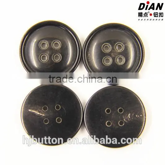 New Designer Buttons for Suit New Arrival Black Horn Buttons Manufacturer Guangzhou Button Factory photo-3