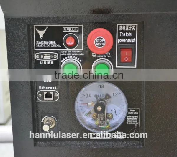 Hot Sale HQ-1390 Co2 Metal & Nonmetal Hybrid Laser Cutting Machine for Paper Price photo-3