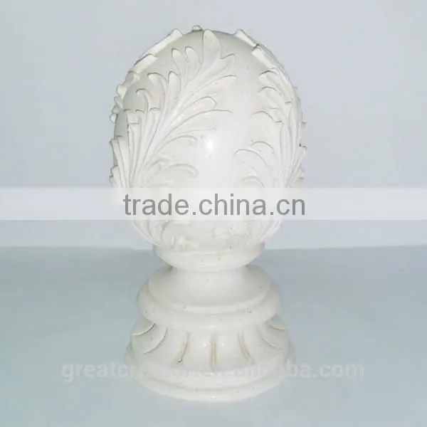 Decorative Victorial Gold Curtain Rod Finials Antique Drapery Hardware Supplies photo-3