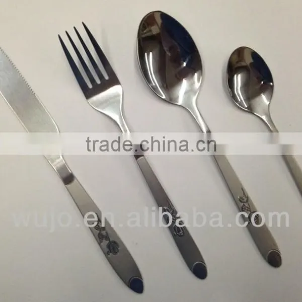 Sanding Stainless Steel Silverware Set