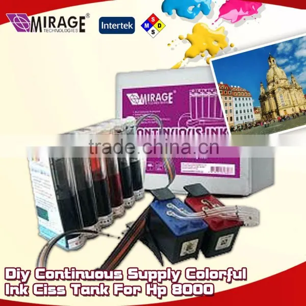 Diy Continuous Supply Colorful Ink Ciss Tank For Hp 8000
