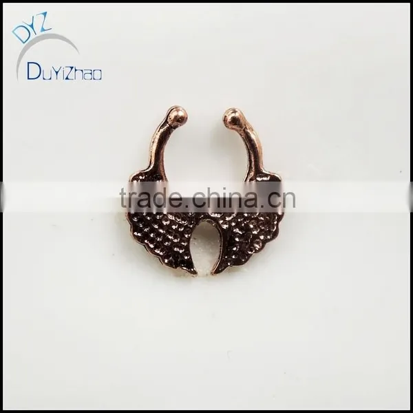Fashion Unisex Simple Septum Clicker Fake Nose Rings photo-3