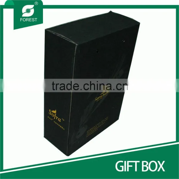 OEM HAND MADE PAPERBOARD GIFT BOX WITH GOLD HOT STAMPPING photo-2