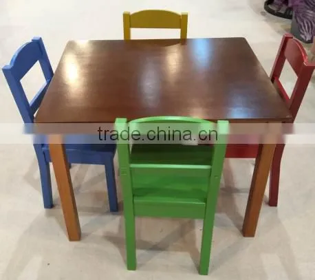 Hot Sell in Made in China Cheap High Qunlity Folding Solid Wood Dining Room Furniture Table and Chair photo-6