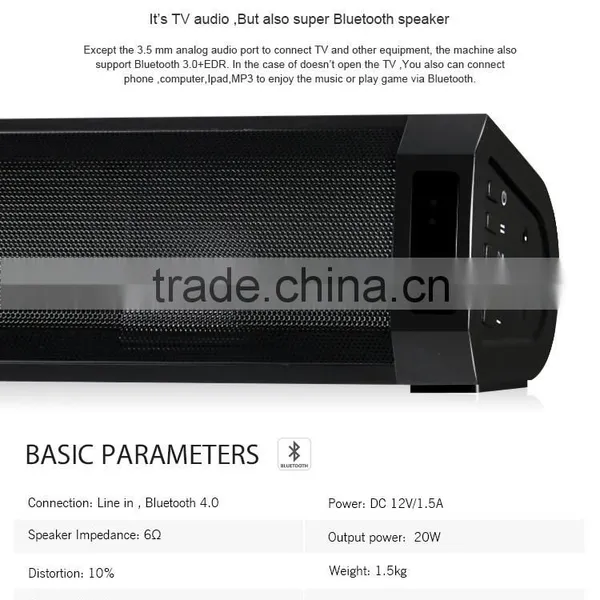 Made in Dongguan the Most Economic Soundbar With Bluetooth and USB
