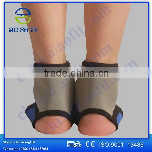 China Hebei Aofeite High Quality Elastic Hook Loop Ankle Strap Sandals photo-4
