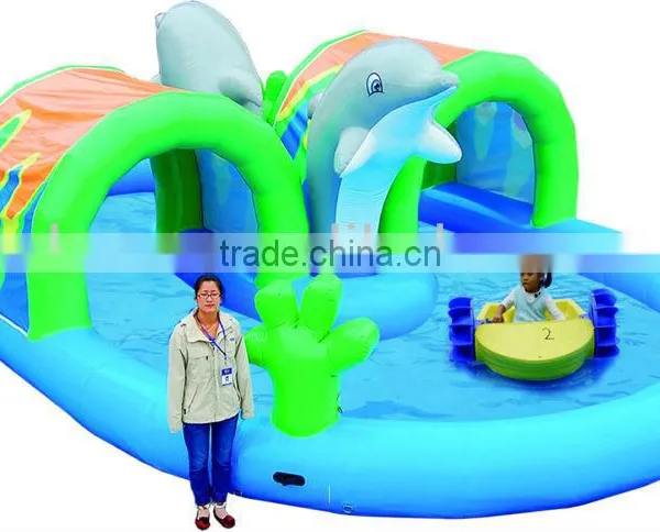 Cheer Amusement Children Indoor Inflatable Water Game - Inflatable Airtight Dolphin Pool