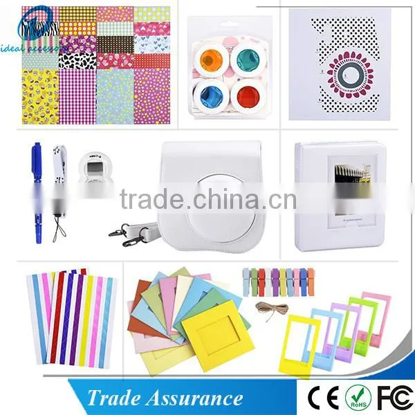 11 in 1 Instax Mini8 Case Accessories Bundle Set Include Cases,Albums,film Sticker,strap,close up Lens,self Porait Mirror photo-2