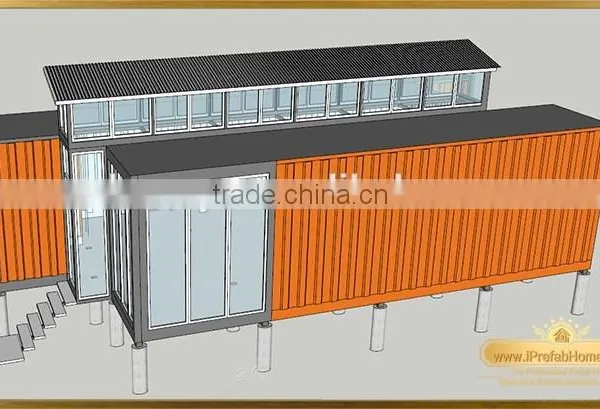 IPrefab-LPOBS-M4 Creative 2016 Combined Luxury Yoga Prefab Sunroom House