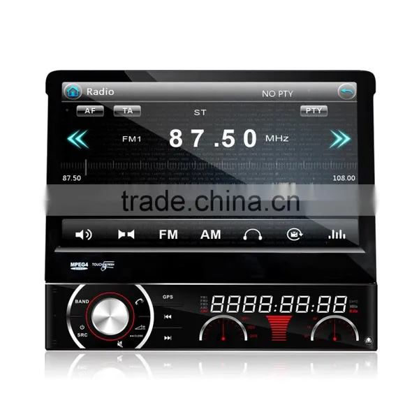 Winmark 7 Inch 1 Din Car Stereo Motorized Retractable Monitor Touch Screen Wifi 3G GPS Bluetooth Digital TV Input Universal photo-3