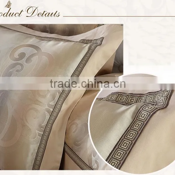 Customize and Wholesale Jacquard 100%silk 4-piece Bedding Set photo-2