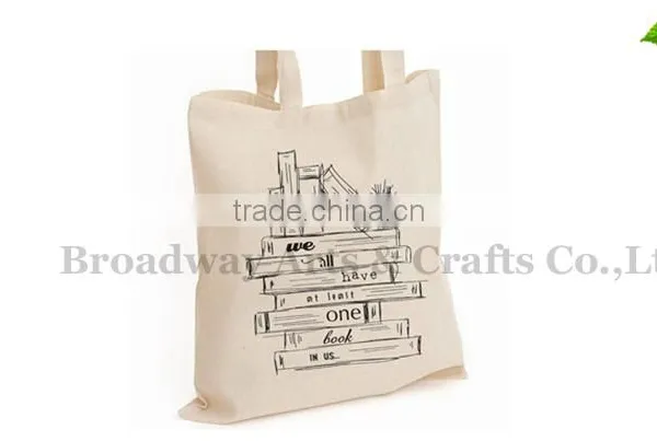 2016 Fashion Customized Recycle Organic Canvas Bag Wholesale photo-3