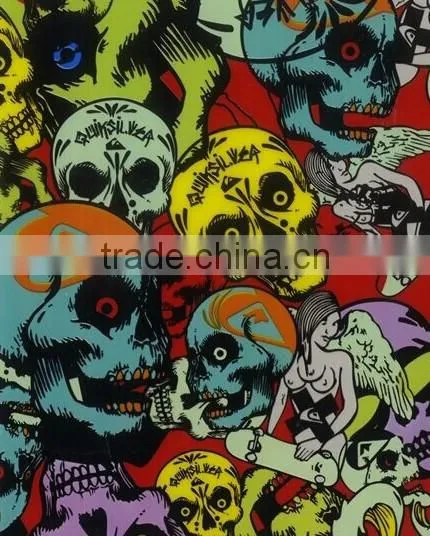 Factory Price RISHINE Wholesale Skull Pattern Hydrographics Film Water Transfer photo-3