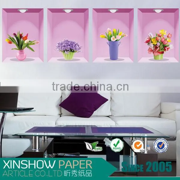 Wholesale Flower Wall Stick Interior Decoration Materials