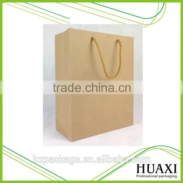 Factory Direct Made Recycled White & Brown Kraft Paper Bags With Twisted Paper Handle photo-2