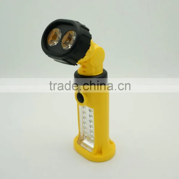 3W Mini 180 Degree Rotation Working COB Led Flashlight