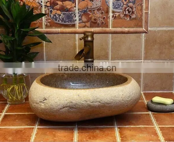 Irregular Natural River Stone Counter Sink photo-3