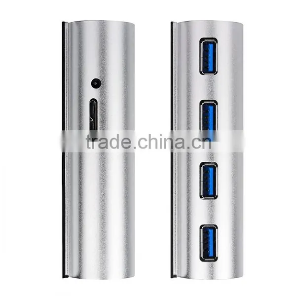 Aluminum Usb3.0 Hub Charger 4 Ports for Charging and Exchange Data photo-6