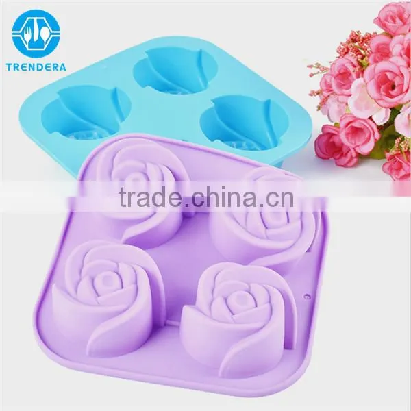 Food Grade Quality Rose Shaped Cake Mold photo-3