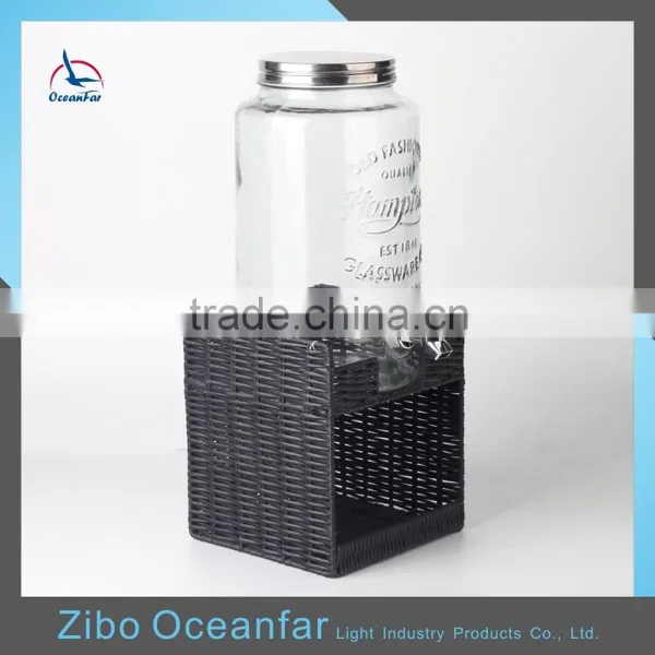 High Quality Glass Beverage Dispenser Tap Water Dispenser Glass For Beverages