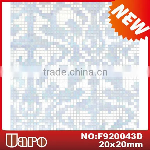 Damasco Oro Bianco Silver Glass Mosaic Pattern for Wall