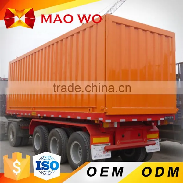 Tri-axle Chassis Small Jack Container Tipping Trailer for Sale photo-3