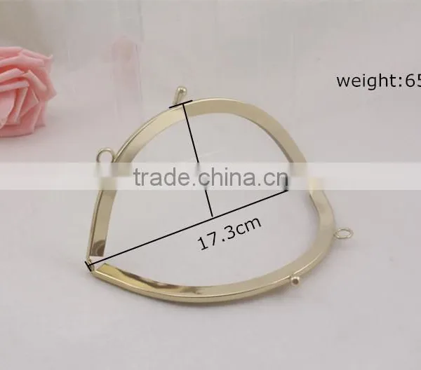 High End Half Round Purse Frame Metal Closure Frame for Ladies Clutch photo-2