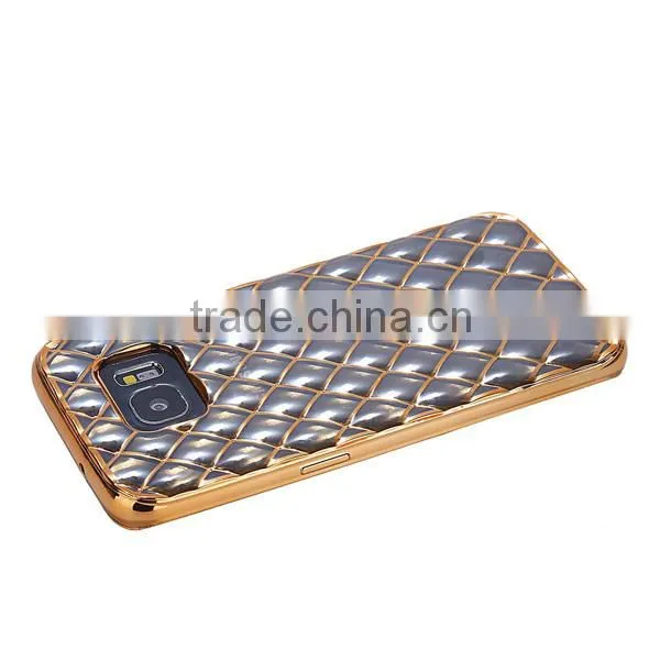 C&T Luxury Plating Pattern Diamond Lattice Transparent Soft Tpu Case for Samsung Galaxy S7 5.1" photo-2