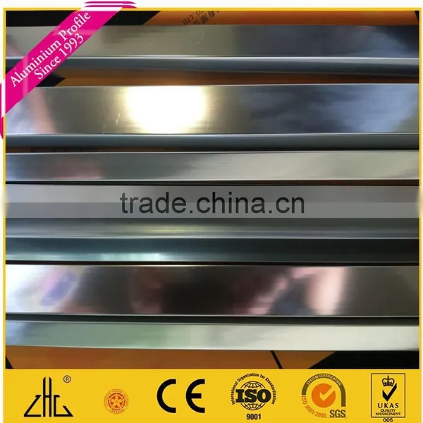 TOP!! Wooden Color Anodizing Polishing Aluminium Extrusion, Polishing Aluminum Extrusion Profile, photo-5