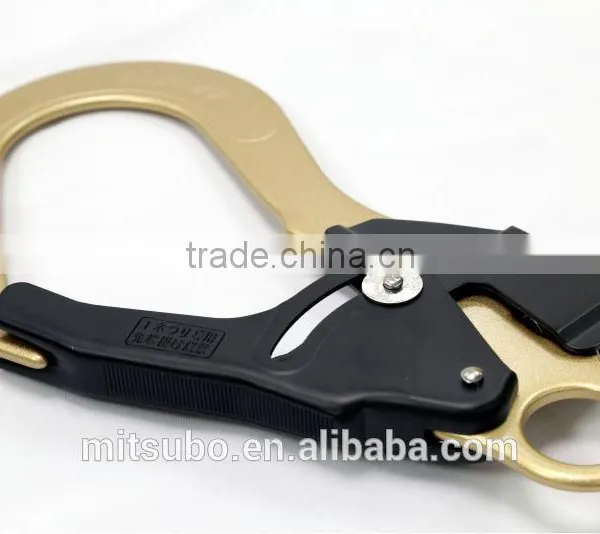 Gold&Black Double Lock Quick Release Lineman Metal Snap Hook photo-3