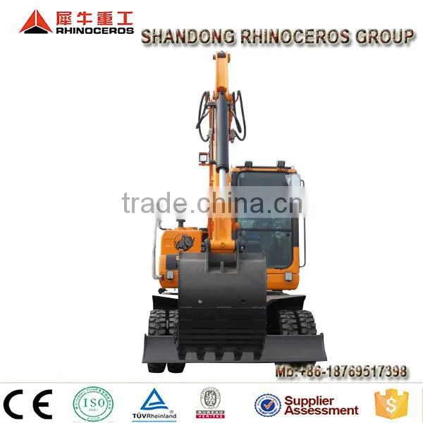 Garden Farm Excavator Japanese Engine Wheel Excavator With Backhoe for Sale photo-3