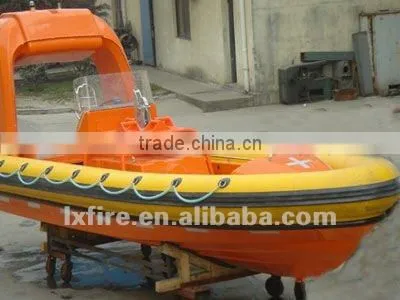 SOLAS Fast speed rigid hull inflatable fender recsue boat For Sale