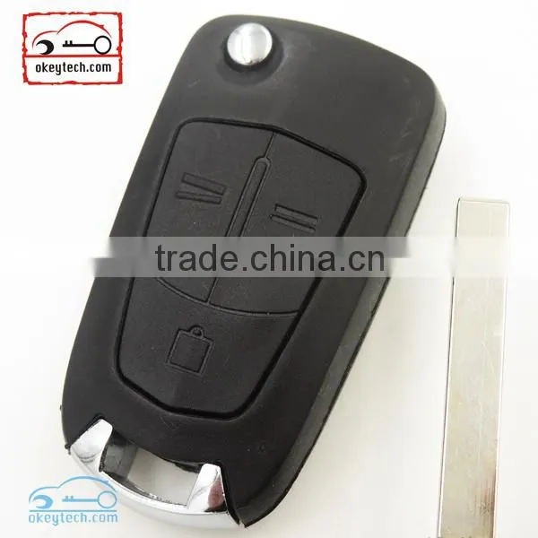 Hot Sale Opel Flip Remote Key 3 Button Key Shell HU100 for Vauxhall Opel Zafira Opel Remote Car Key Case photo-3