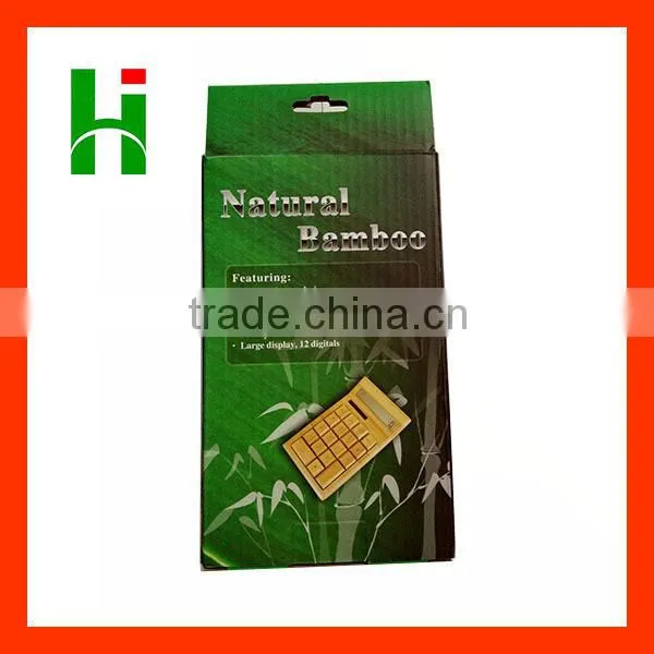 2016 Fashion Solar Powered Bamboo Wooden Calculator photo-6