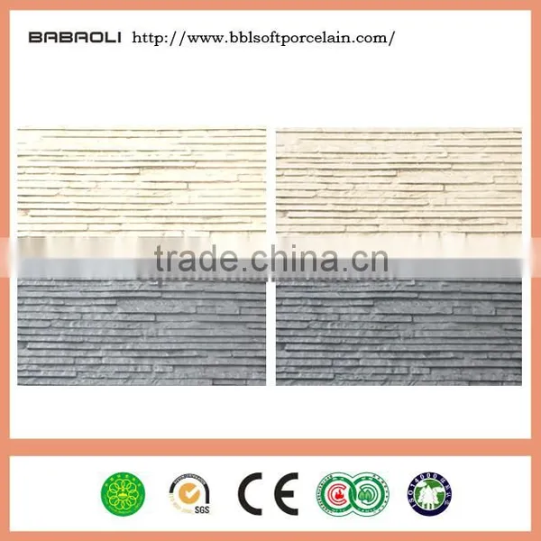 Waterproof Exterior Facade Tiles Flexible Stone Wall Tile Villa Made in China, Textrior Wall Decorative Stone photo-3