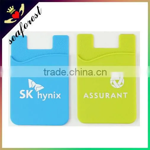 Promotional Advertising Novelty Cell Phone Silicone Smart Wallet,adhesive Silicone Card Holder photo-4
