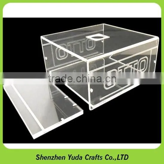 Engraved Plexiglass Block CNC Router Acrylic Custom Finished Clear Acrylic Prototype Parts photo-2