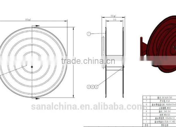 Fire Hose Reel for Storage Hose photo-2
