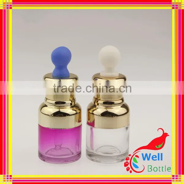 Aluminum Cover Oblique Shoulder Essential Oil Dropper Cap Glass Bottles Wholesale China Manufacturer GSB-0019R photo-3