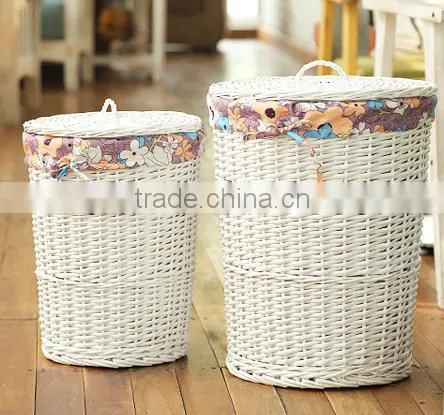 Large Wicker Storage Laundry Basket
