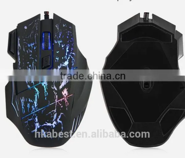 LED Lighting DPI 3D 7 Buttons Computer Notebook Gaming USB Wire Game Mouse photo-4
