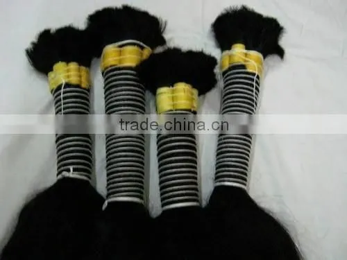 100% Unprocessed Indian Virgin Remy Human Hair Extension/bulk photo-3