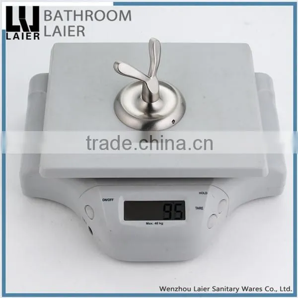 Fancy Decorative Zinc Alloy Brushed Nickel Bathroom Accessories Wall Mounted Robe Hook photo-6