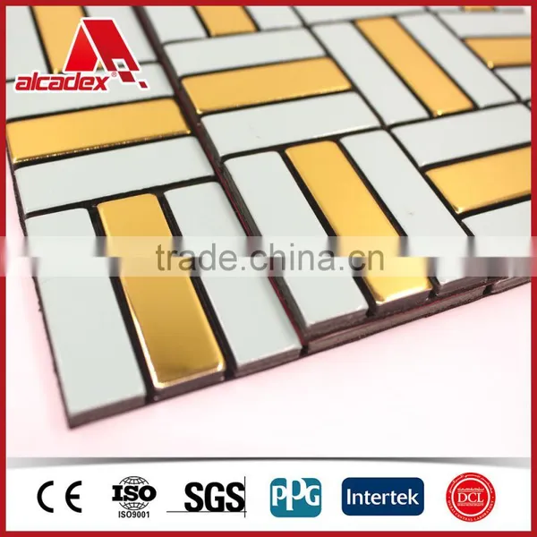 Decorative Handmade Aluminum Ceramic Silver Mosaic for Wall photo-3