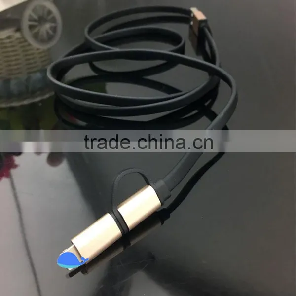 Colorful Micro Braided Usb Cable 2 in 1 Usb Cable for Iphone 6 Cable Charger photo-5