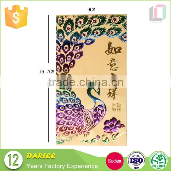 Wholesale Custom New Design Good Luck Money Packet Envelope With Foil Gold Hot Stamping photo-5