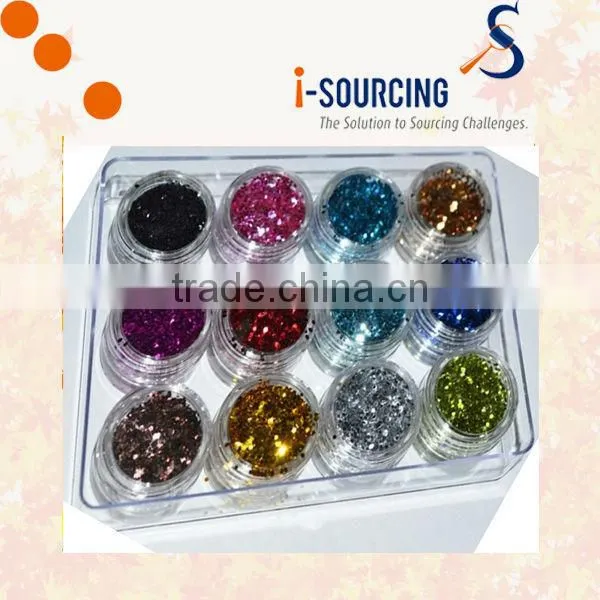 PET,black,grey Glitter Powder for Glass Ornament photo-2
