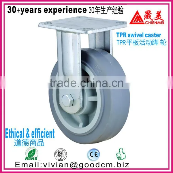 High Temperature 150mm Swivel Locking Cast Iron Industrial Caster Wheel photo-5
