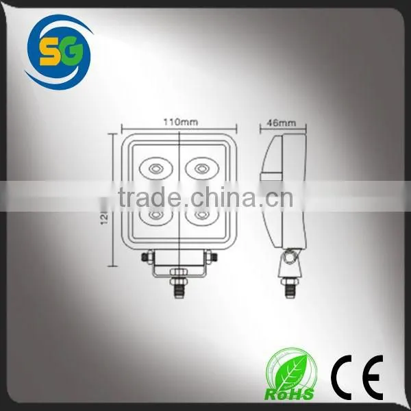 4'' 15w Led Working Light Hot Sale Auto Part IP68 Car Flood Light photo-4