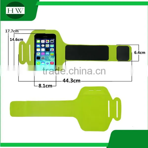 Lycra Logo Printed Outdoor Sport Accessories Running Stretch Mobile Phone Arm Band Armbag Armband photo-2